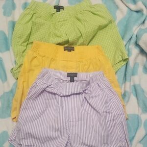 Robert Talbott Cotton Boxer Shorts Size 34  3 Pairs NWOT